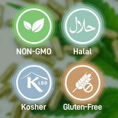 Allergen-free capsules hypoallergenic gluten soy nuts