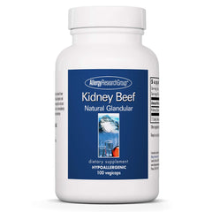 Bottle label of Allergy Research Group Kidney Beef Supplement