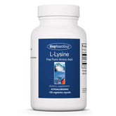 Front view of Allergy Research Group L-Lysine 100-count bottle.