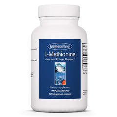 Allergy Research Group L-Methionine 500mg vegetarian capsules bottle