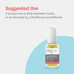 Allergy Research Group Liposomal Zen bottle placed on table