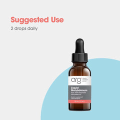 Molybdenum liquid supplement for sulfite sensitivity support