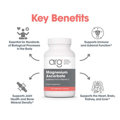 Buffered non-acidic Vitamin C concept graphic