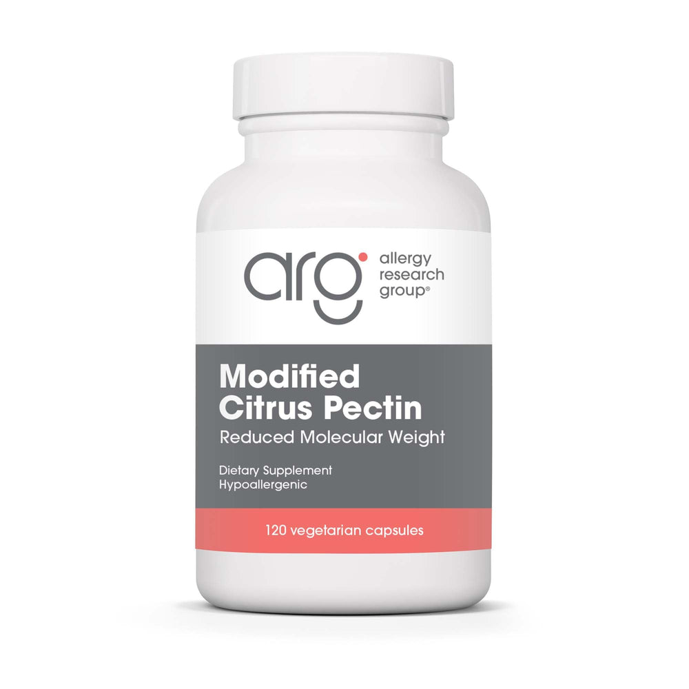 Bottle of Allergy Research Group Modified Citrus Pectin 120 vegetarian capsules