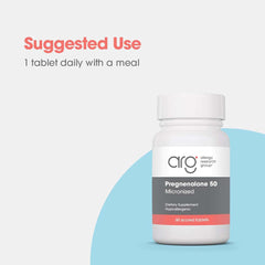 Plant-sourced, soy-free pregnenolone tablets