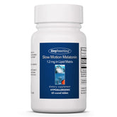 Front view of Allergy Research Group Slow Motion Melatonin bottle showing 60 count