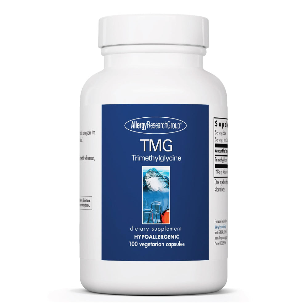 Allergy Research Group TMG Trimethylglycine 750mg capsule bottle front