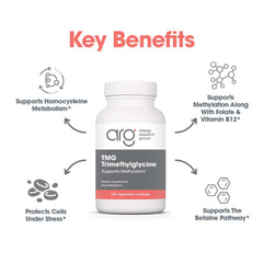 ARG TMG Trimethylglycine 750mg bottle with label