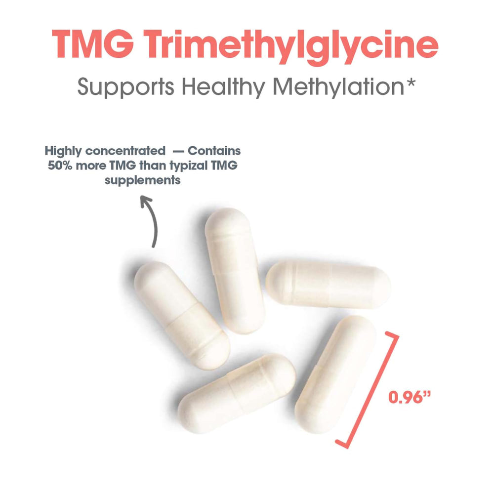 Capsule open showing TMG powder