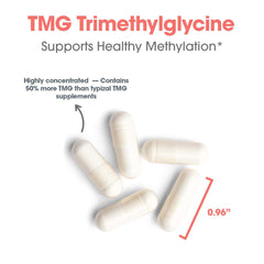 Capsule open showing TMG powder