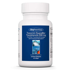 Allergy Research Group Tocomin SupraBio Tocotrienols 200 mg softgel bottle front view