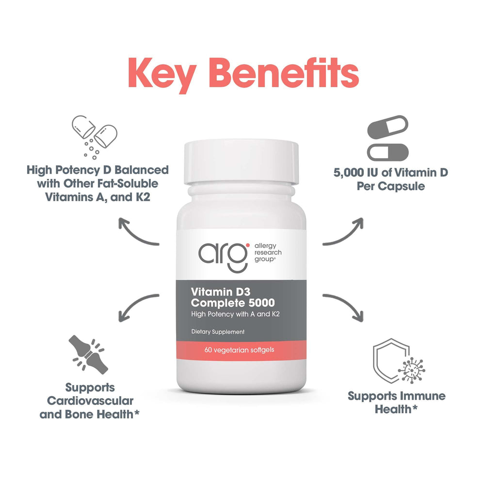 Close-up of ingredients highlighting vitamin D, vitamin A and vitamin K2