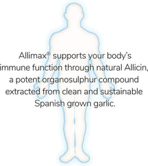 Nutrition facts and serving size for Allimax