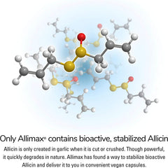 Allimax bottle with label and packaging