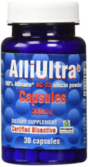Front view of AlliUltra 360mg Capsules bottle (30 count)