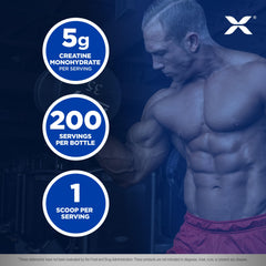 Nutrition facts label for ALLMAX Essentials Creatine 1000 g