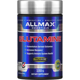 Product front view - ALLMAX Essentials Glutamine 100 g