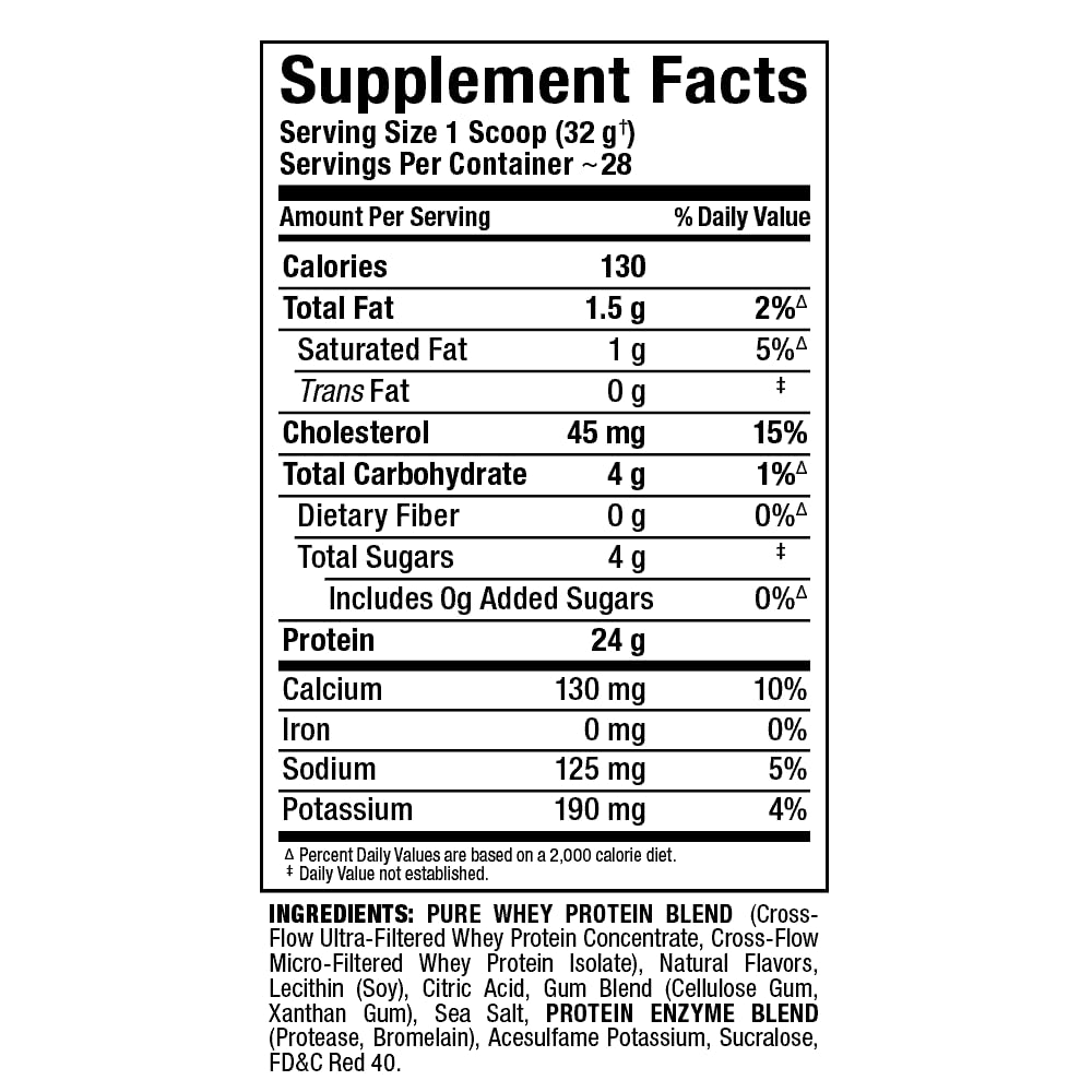 ALLMAX Gold ALLWHEY nutrition panel highlights essential amino acids and BCAAs for muscle support.