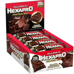 ALLMAX HexaPro nutrition panel illustrates 20 g protein with whey isolate.