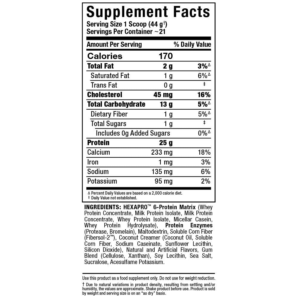 ALLMAX HEXAPRO serving size spoon shown for accurate measurement