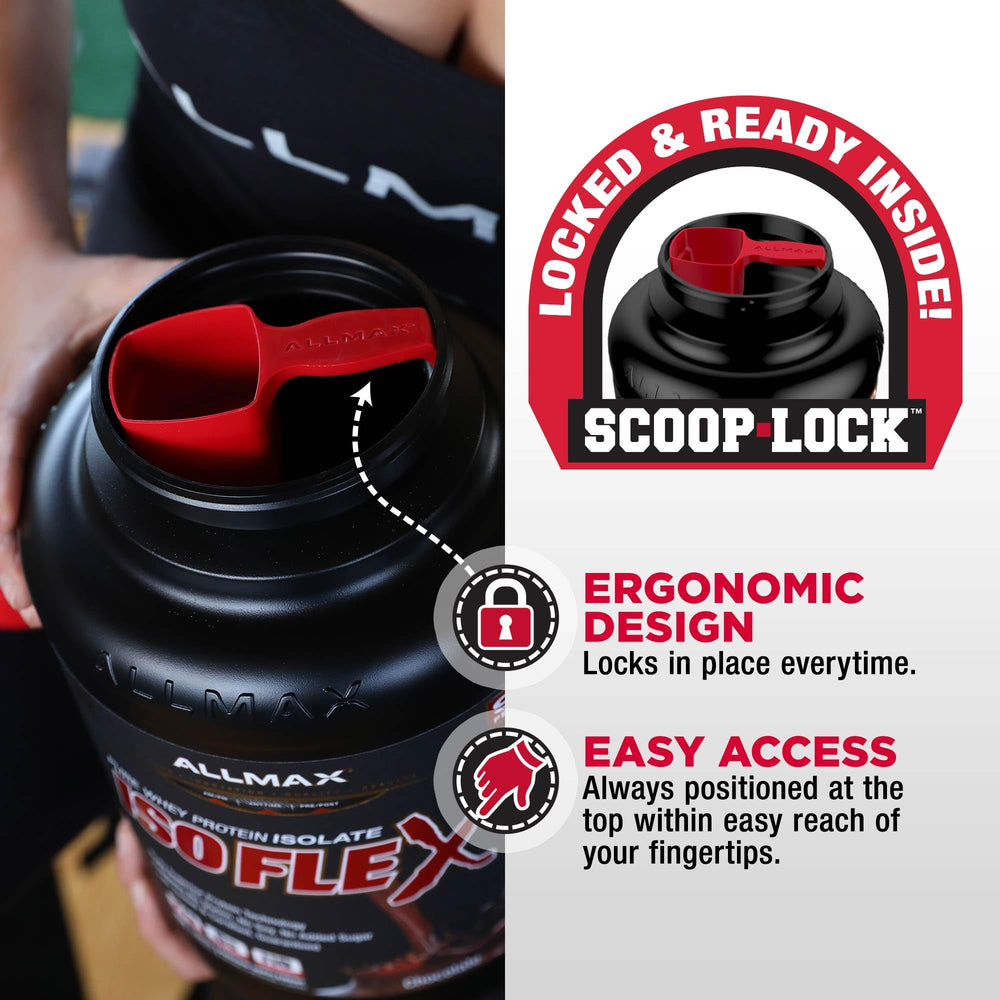 ALLMAX ISOFLEX serving idea captured with glass and shake.