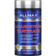 ALLMAX L-Carnitine + Tartrate 120 Capsules bottle