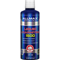 ALLMAX Liquid L-Carnitine 1500 + Vitamin B5 Fruit Punch bottle front
