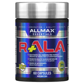 Front view of Allmax R+ALA 60 Capsules bottle