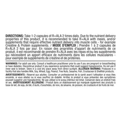 Allmax R+ALA ingredients overview