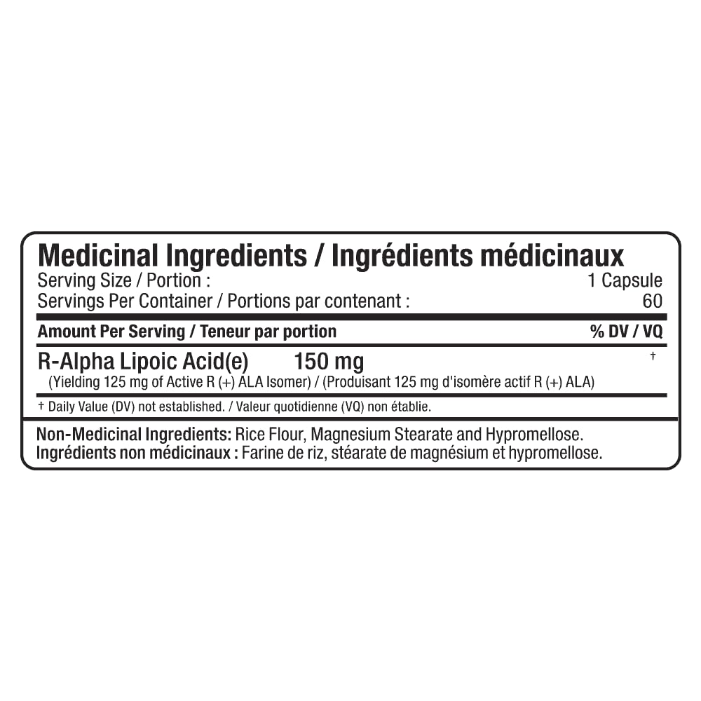 Serving size and directions for Allmax R+ALA 60 Capsules