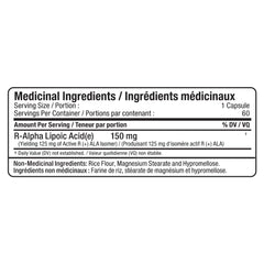 Serving size and directions for Allmax R+ALA 60 Capsules