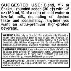 ALLMAX ISOFLEX Vanilla allergen information
