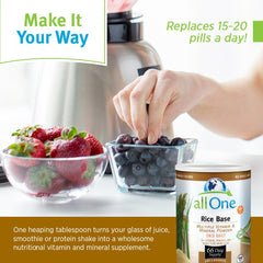 Packaging of ALL ONE Rice Base Multivitamin & Mineral Powder