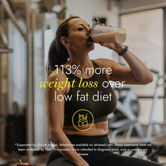 Almased ingredients and vitamins label highlighted