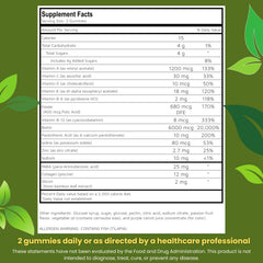 Biotin and collagen ingredients highlighted on bottle