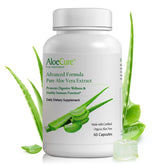 AloeCure Organic Aloe Vera Capsules bottle on a white background