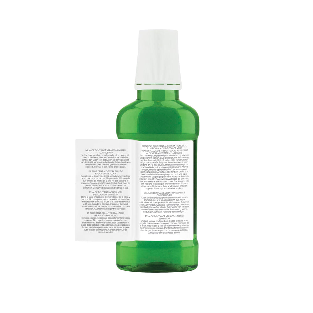 Aloe Dent 250ml packaging and bottle