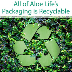Aloe Life logo and product information on packaging