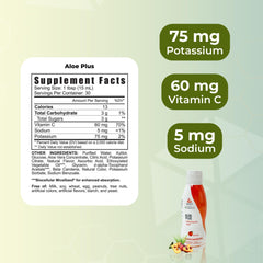 Aloe Plus bottle label details
