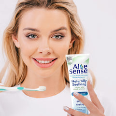 Mint swirl toothpaste texture