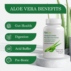 Label showing 160,000mg inner leaf equivalent on AloeCure bottle