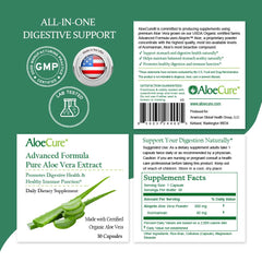 Back of bottle showing supplement facts panel