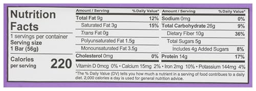 ALOHA Chocolate Fudge Brownie Bar pack side view highlighting convenient single-serve packaging.