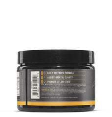 Peach-flavored drink mix powder for Alpha BRAIN Instant Peach – close-up