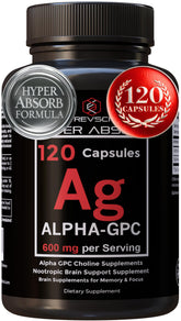 Alpha GPC with BioPerine bottle on white background