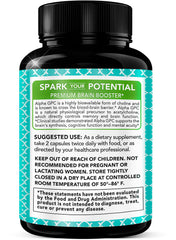 Purity and potency seals for Alpha GPC 600mg