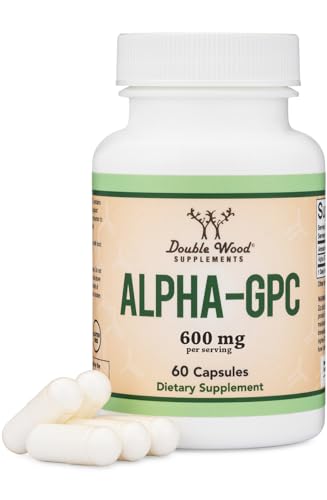 Front view of Alpha GPC Choline Brain Supplement bottle