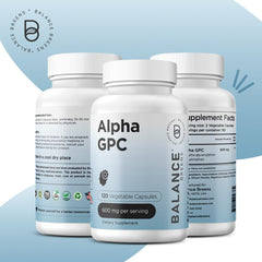 Alpha GPC Choline supplement bottle front view