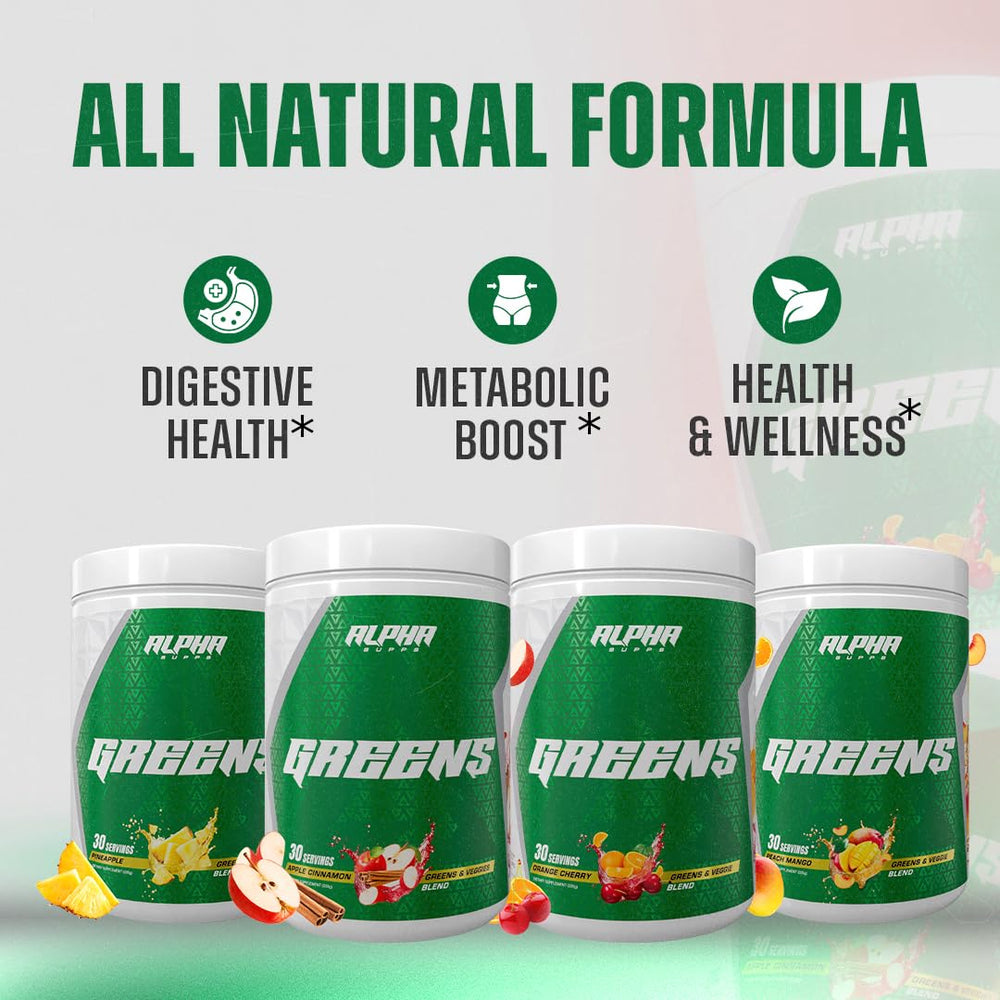 Concept image of healthy energy boost from Alpha Greens