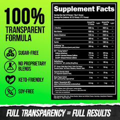Close-up of tri-source caffeine matrix in Superhuman Extreme